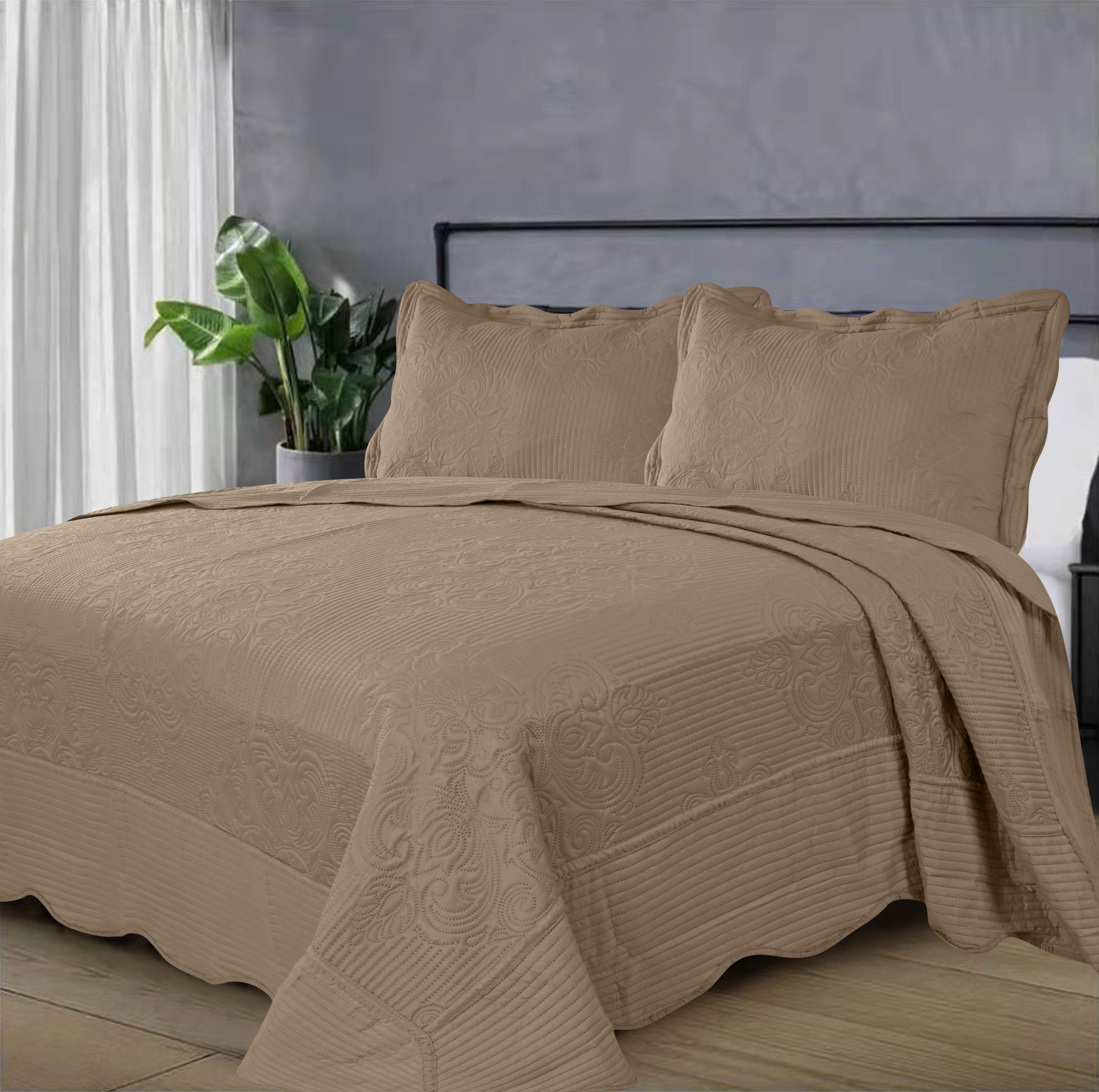 four-piece bed set