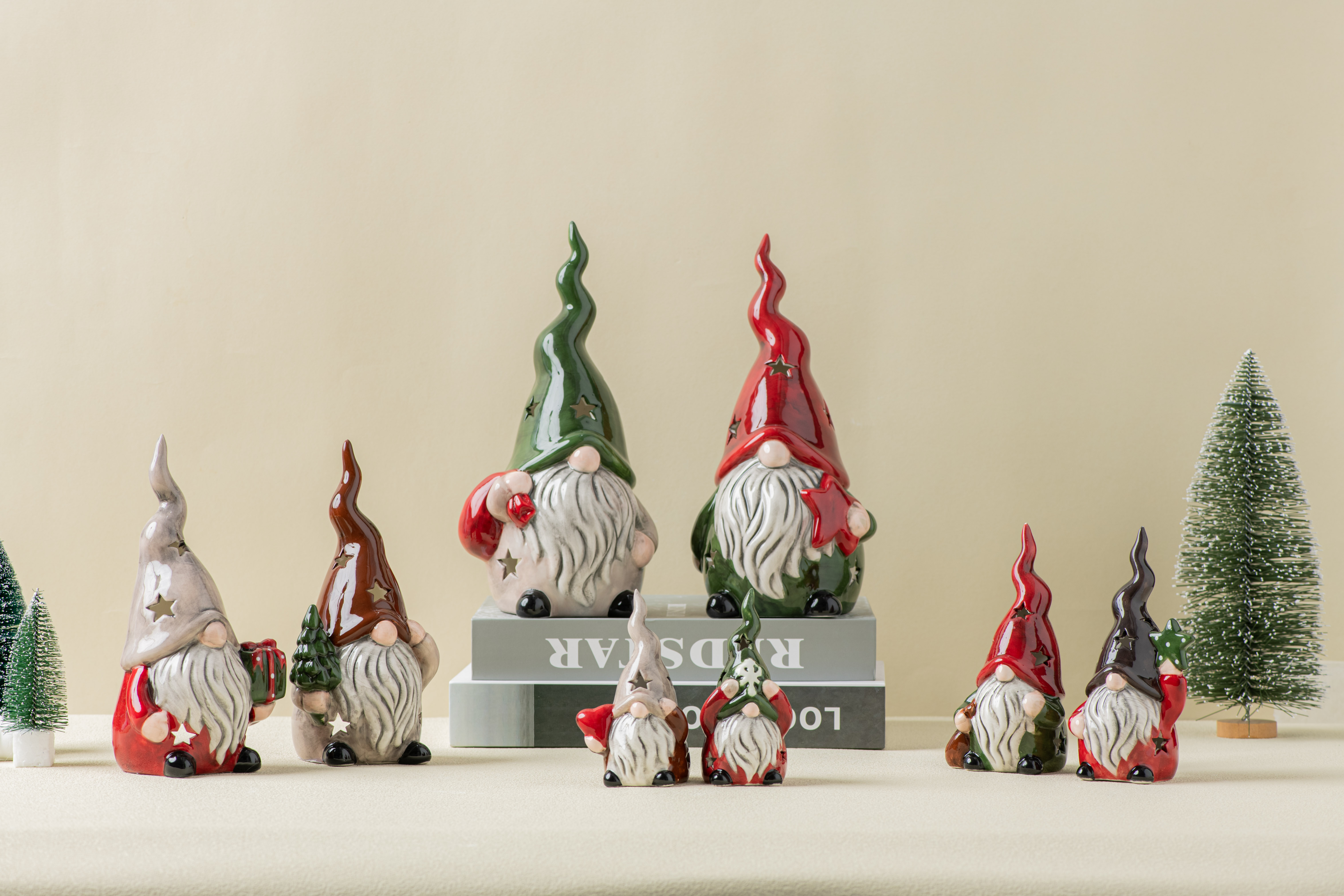 Ceramic santa decoration