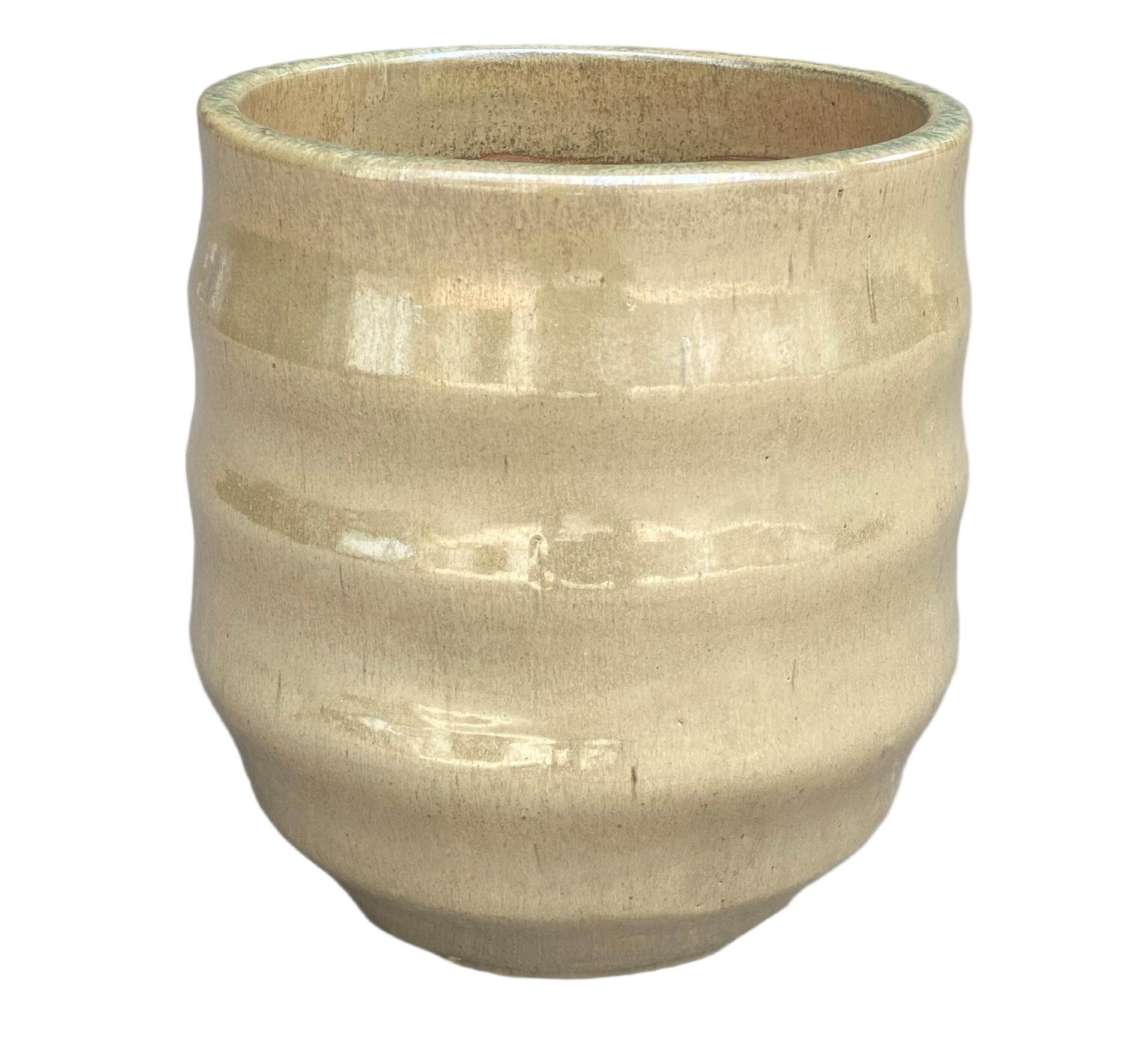 Waved Glazed Planter