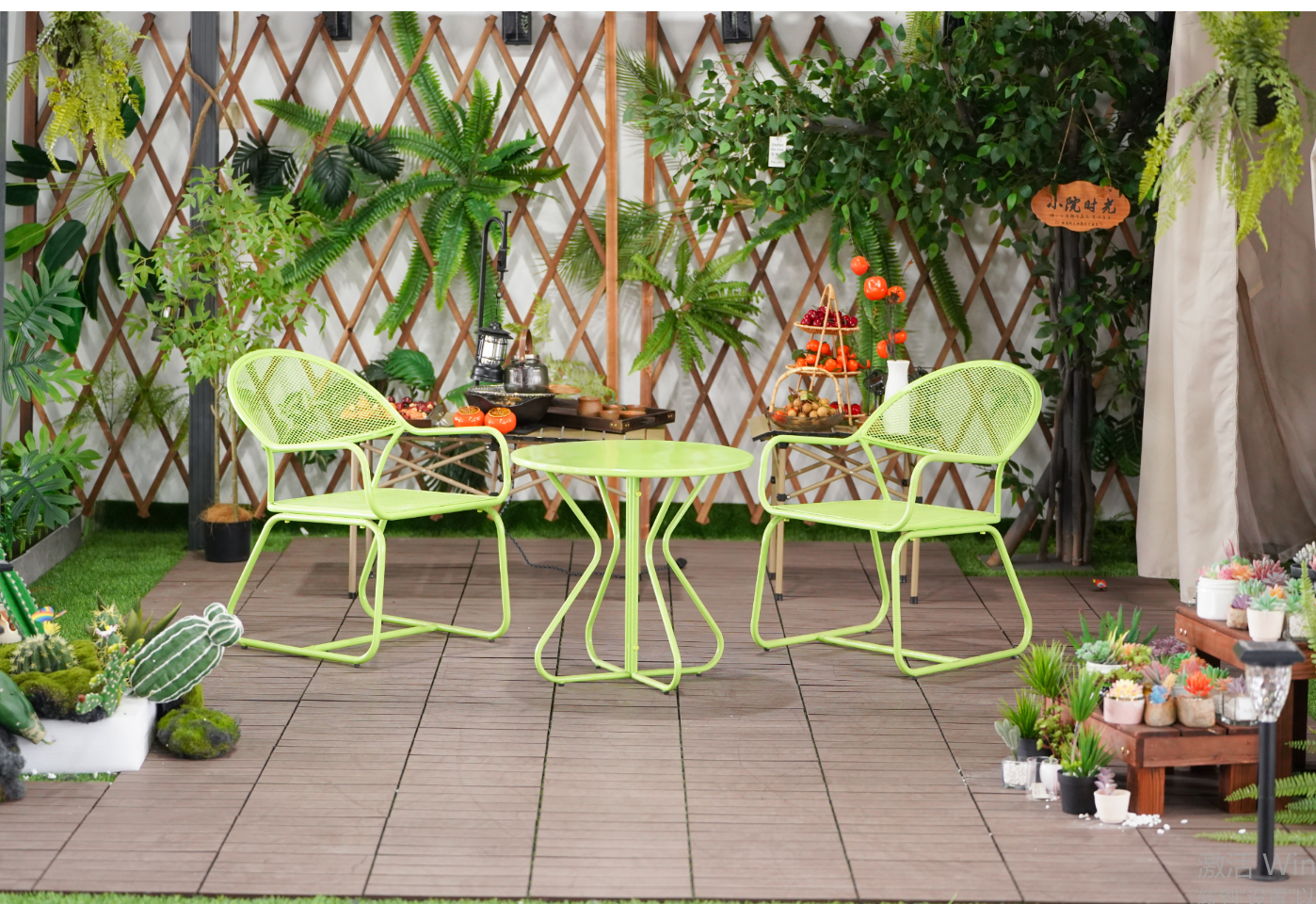 Garden iron chair