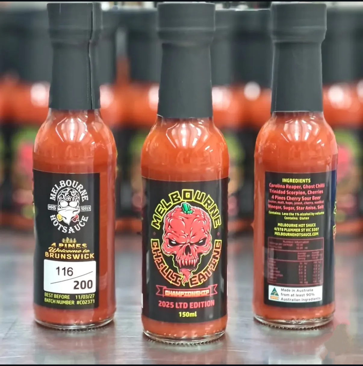 150ml hot sauce bottle