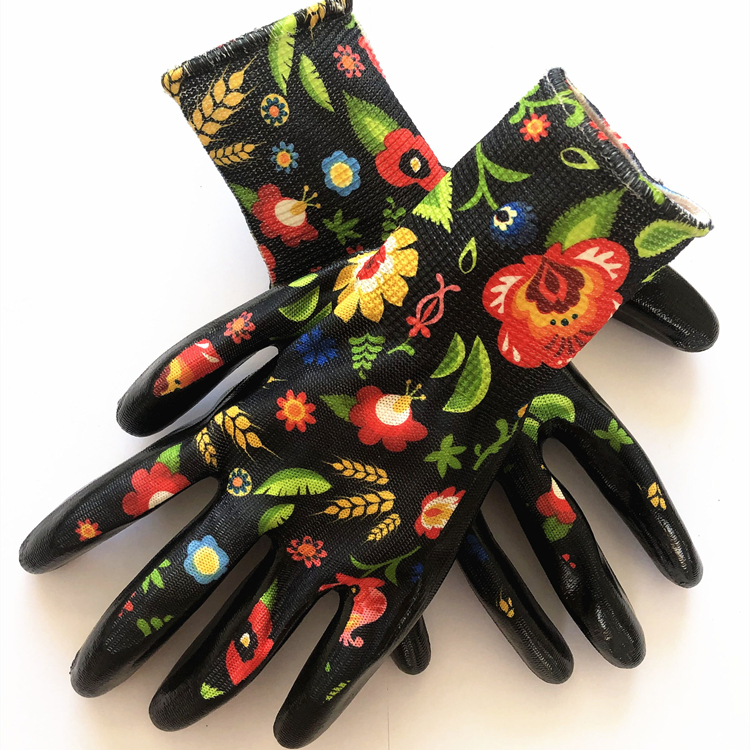 Customization Garden Nitrile Gloves Protective Dipping Gloves Durable Waterproof Gloves Factory CE