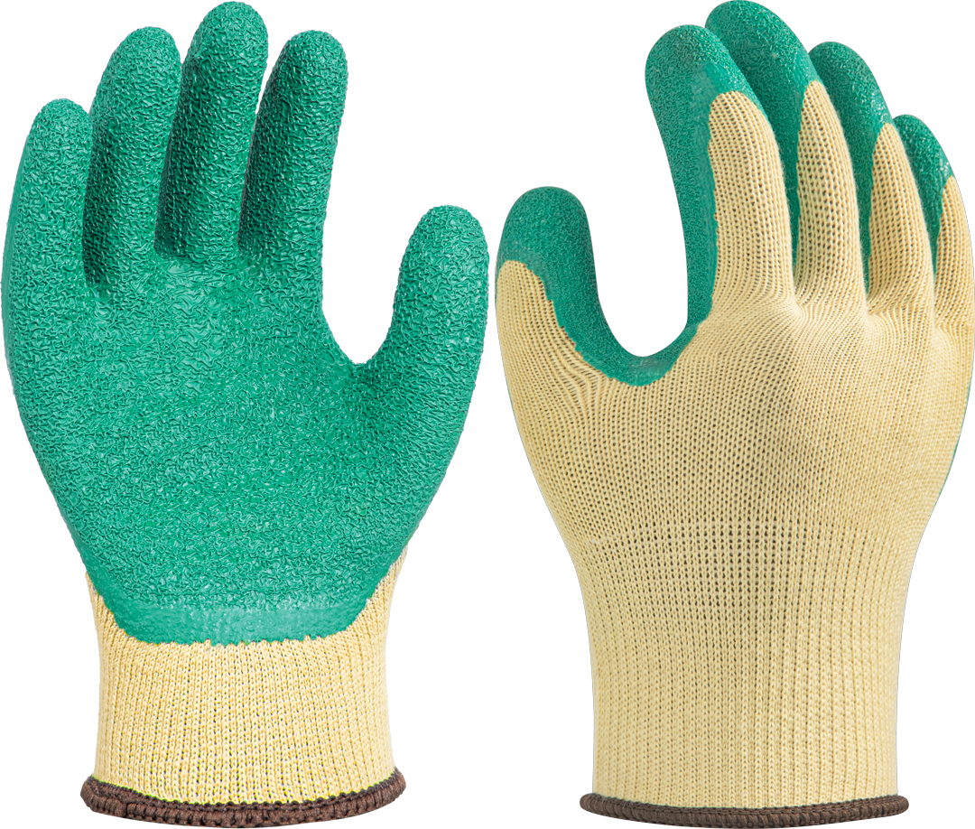 10 gauge polyester with latex crinkle palm coating
