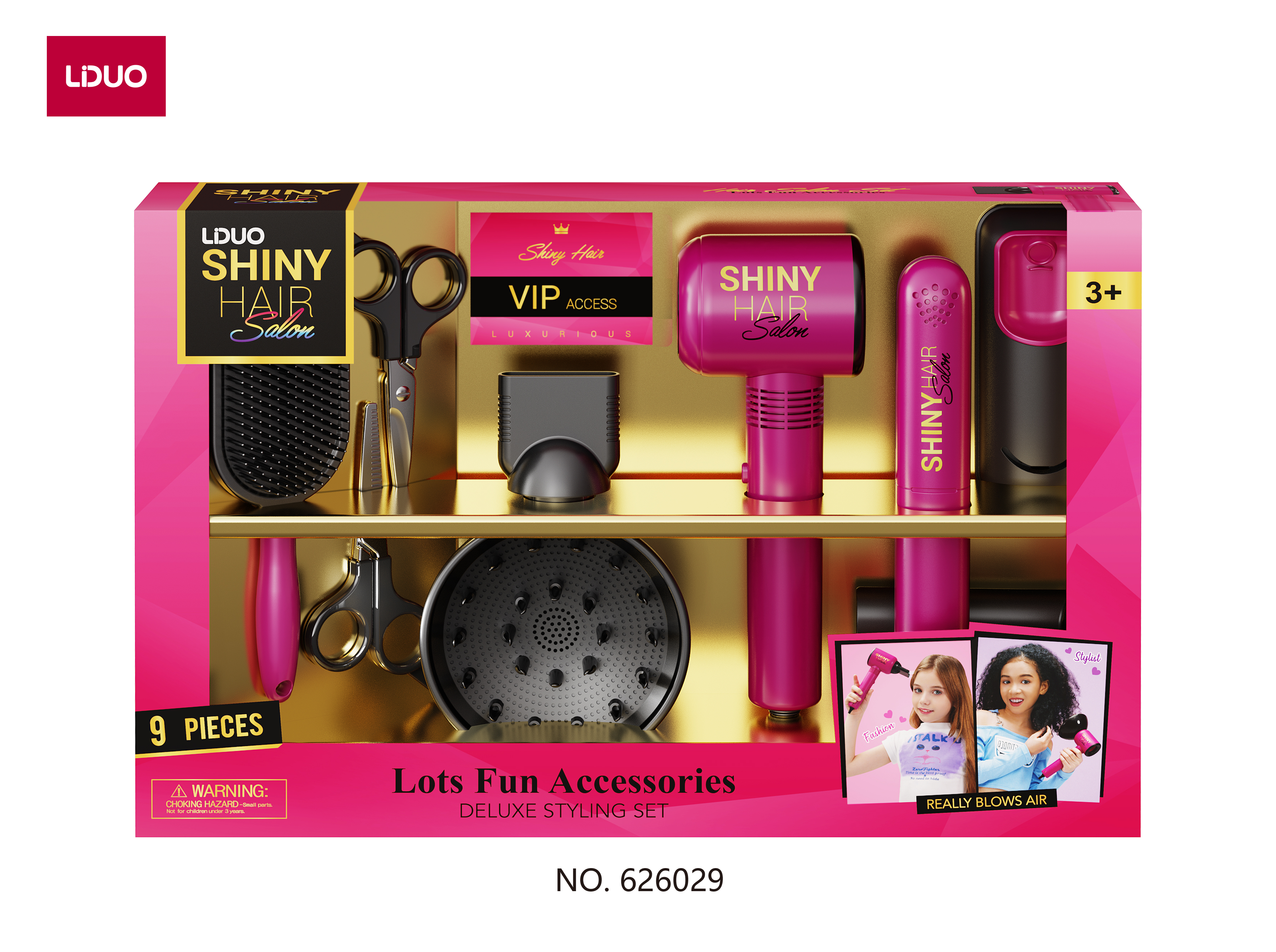 Simulation girl hairdressing toy set