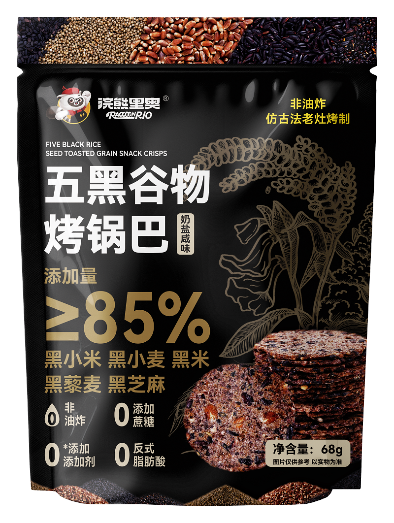 Huanxiong Li'ao 68g Five Black Grain Baked Rice Crust