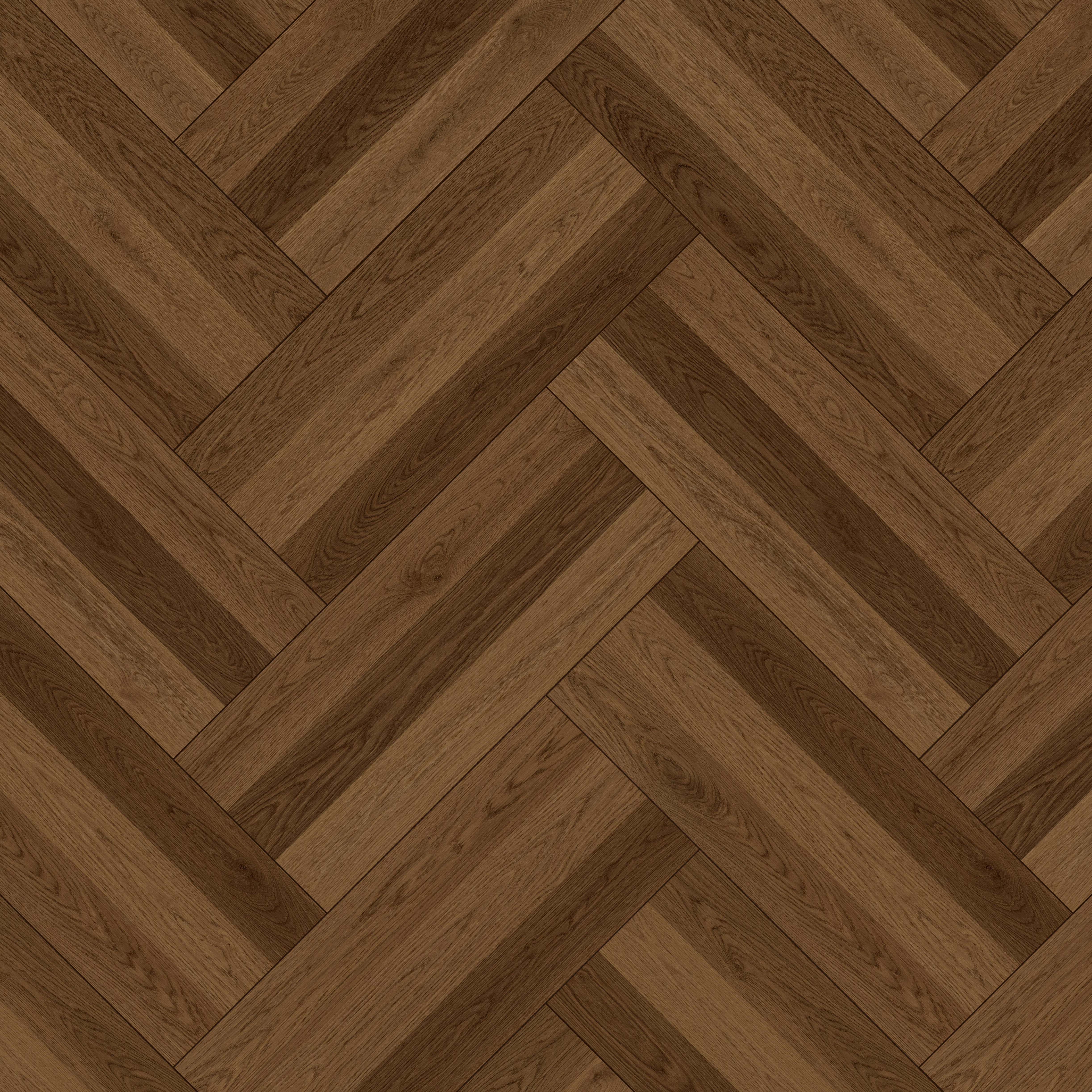 Floorcasa Triple-Strip Herringbone Laminate Flooring
