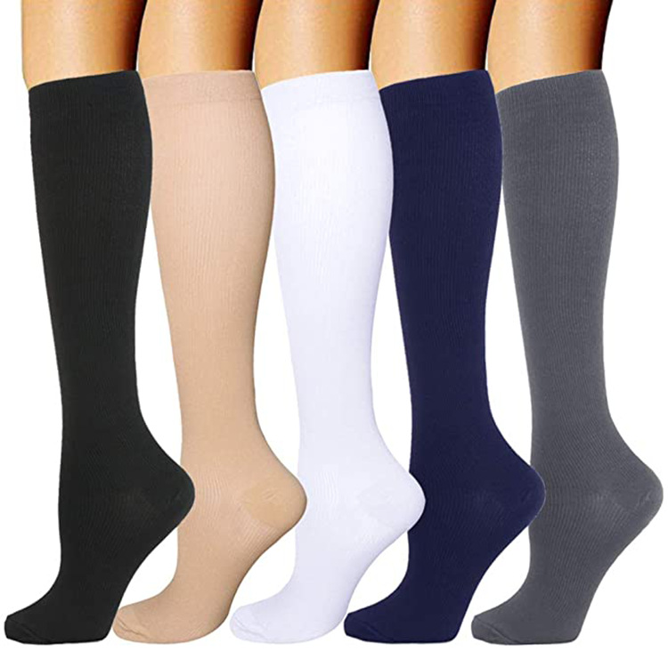 Knee length student socks