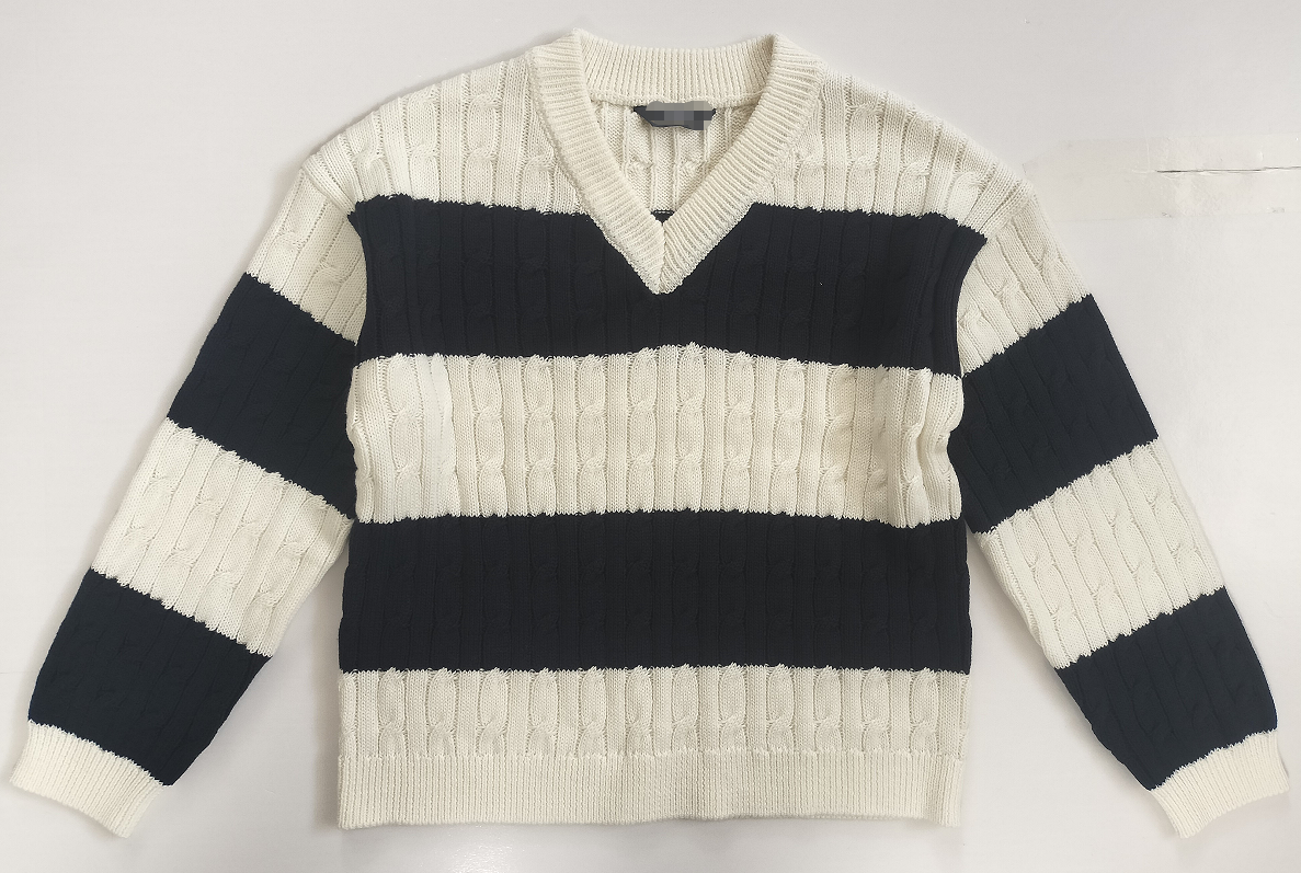 Girls knitted cable sweater