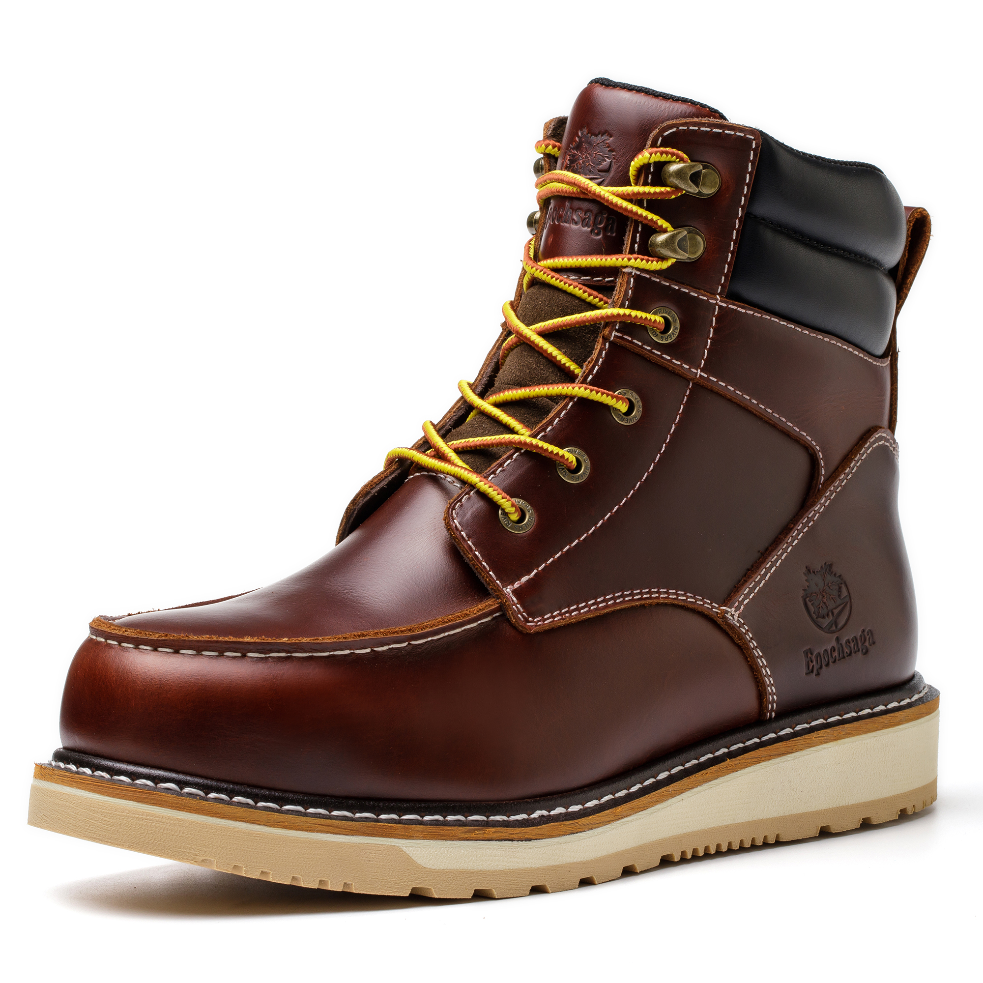 Mens Steel Toe Work Boots Safety Work Shoes Head Cowhide Shoes