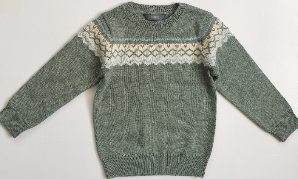 boys knitted sweater with jacquard