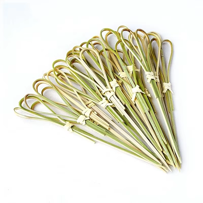 ECOLIFE 15cm Bamboo Knot Cocktail Picks in 4.7 Inch 6 Inch 7.1 Inch Sizes Disposable Skewer