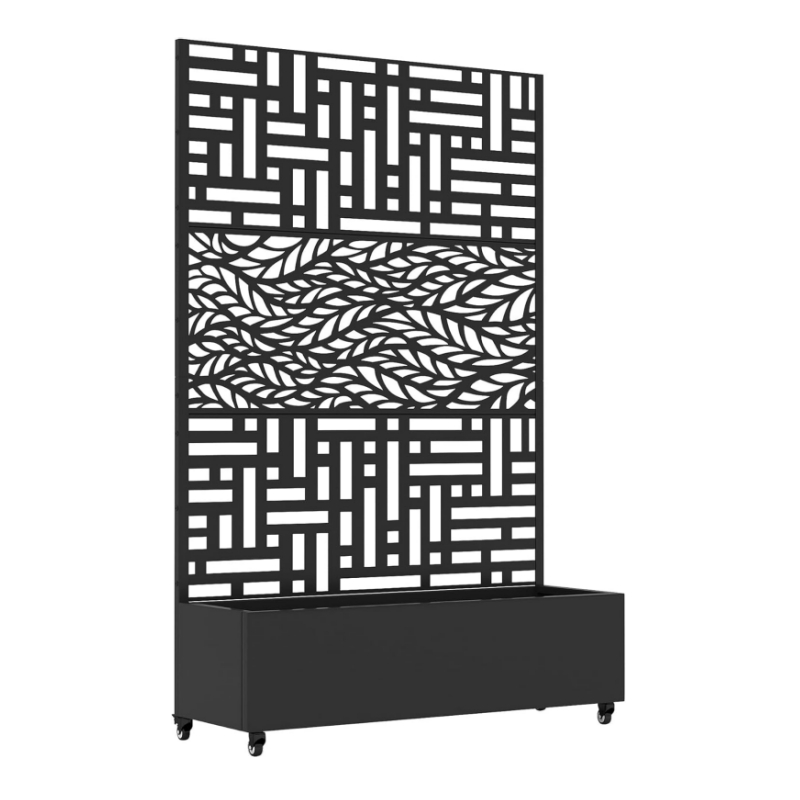 Metal Planter Box with Trellis Planter Box for Climbing Plants/Vines, Galvanized Raised Garden Bed