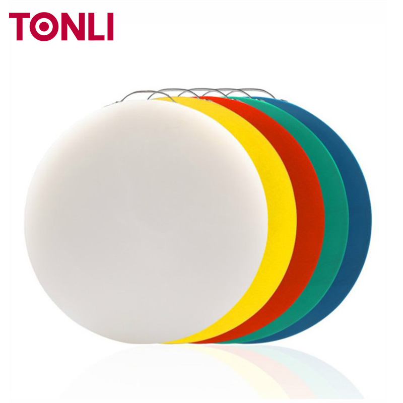 PE/HEPE Round Colorful Cutting Board with HandleSupermarket & Hotel Butcher Block for Chef