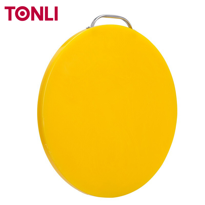 Yantai TONLI Round Thick Cutting Block Non-slip Texture for Meat Vegetables Processing PE Board