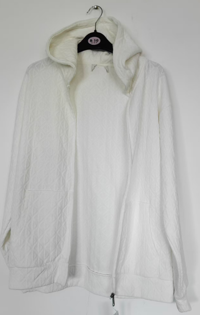 hooded zip-up sweatshirt