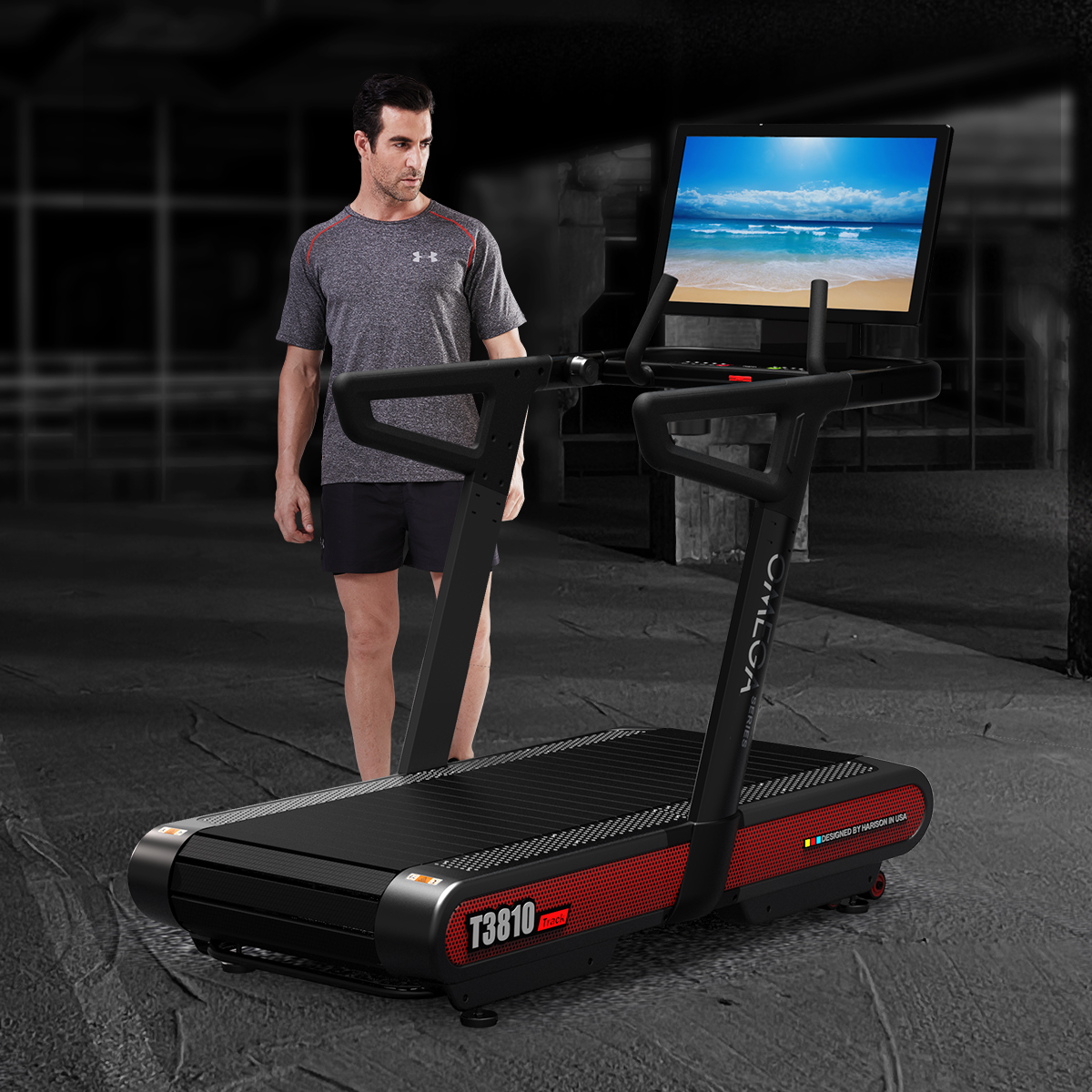 HARISON OMEGA T3810 Track Treadmill - Luxury Full-Sized Belt, Quiet and Multi-Functional