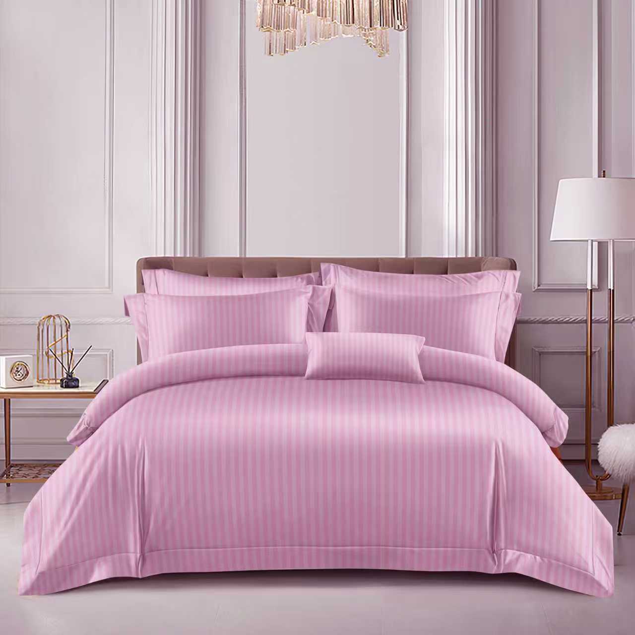Hotel Striped Bed Sheets