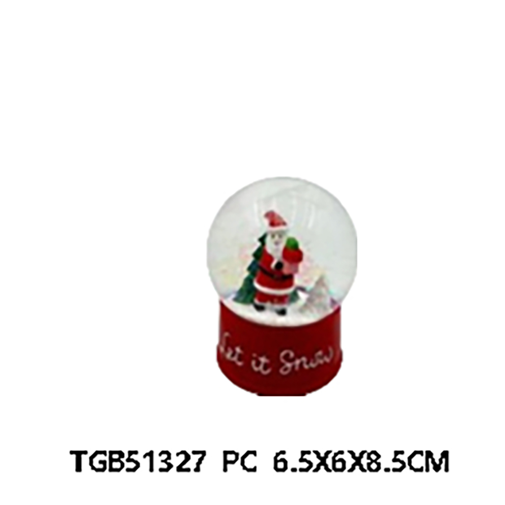 ceramic porcelain christmas decor with LED decor,waterball decor