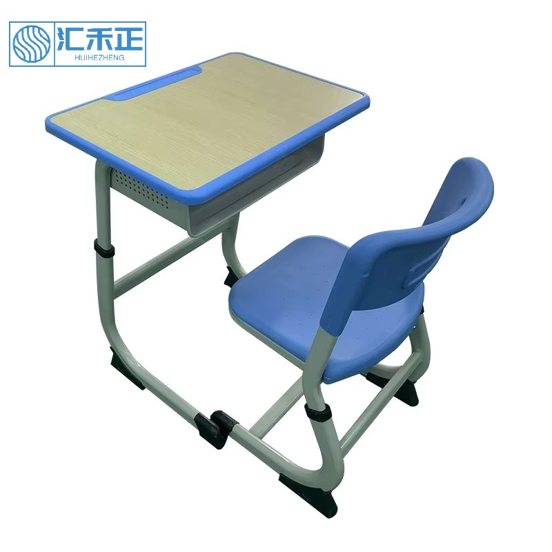School Furniture Manufacturer Single Metal MDF Modern Comfortable Steel Student Classroom Desk Chair