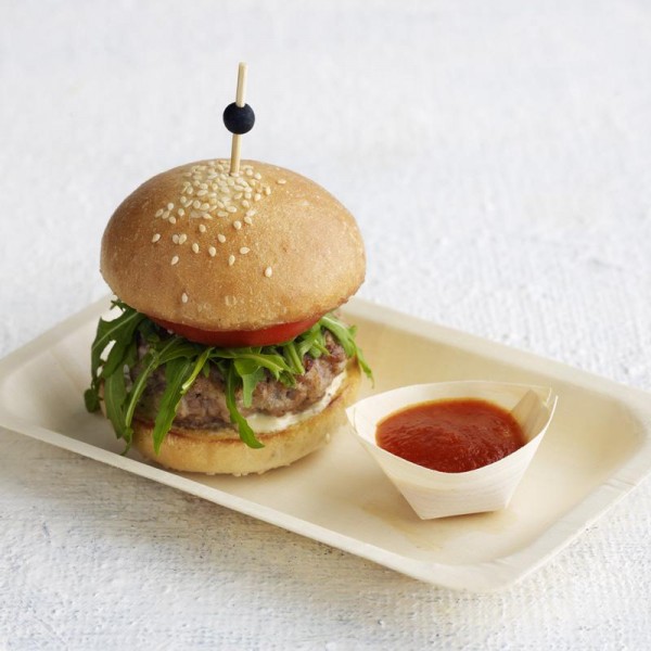 Disposable food plate disposable wooden food container