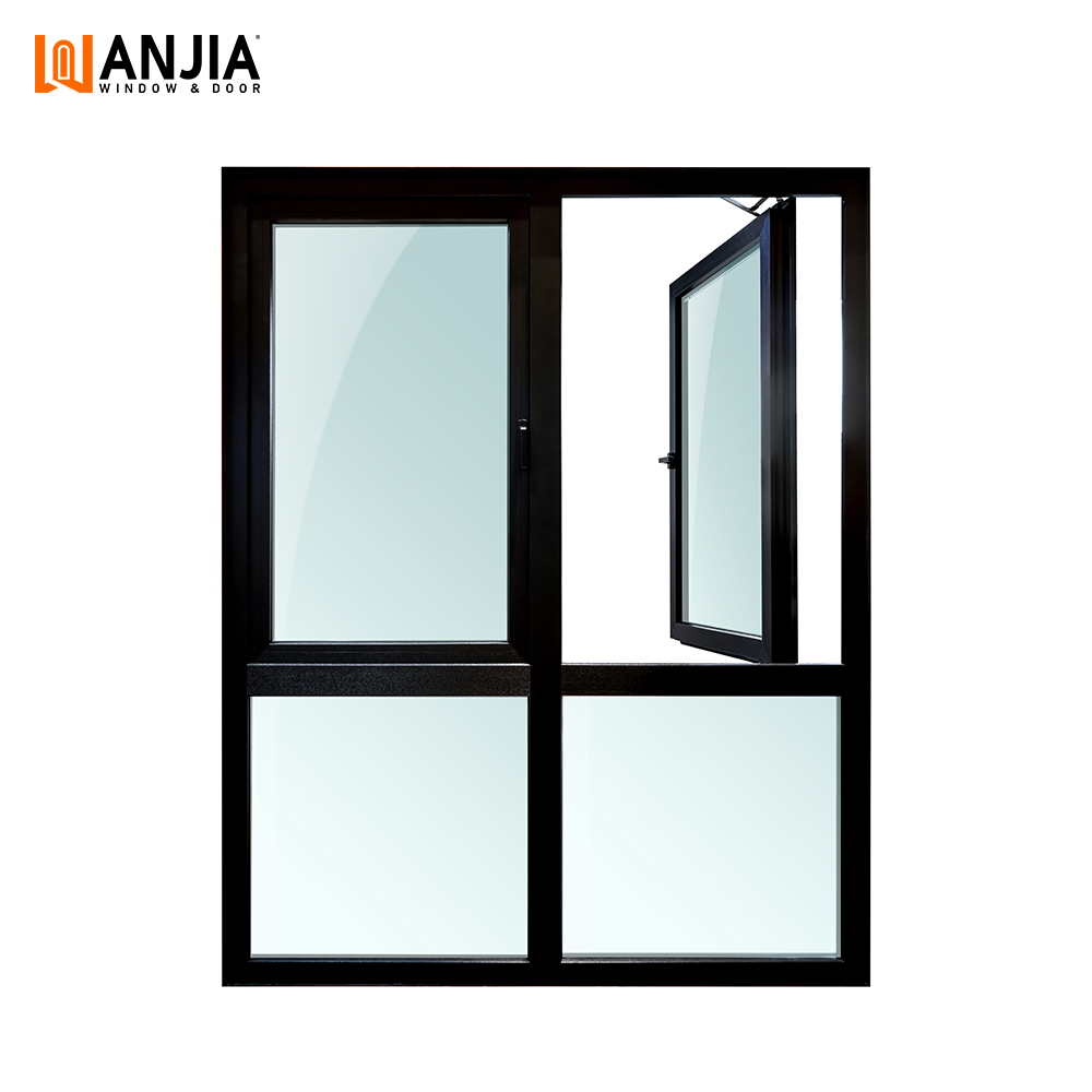 Professional Design Customizable Double Glazed Window Aluminium Casement Windows With Screen