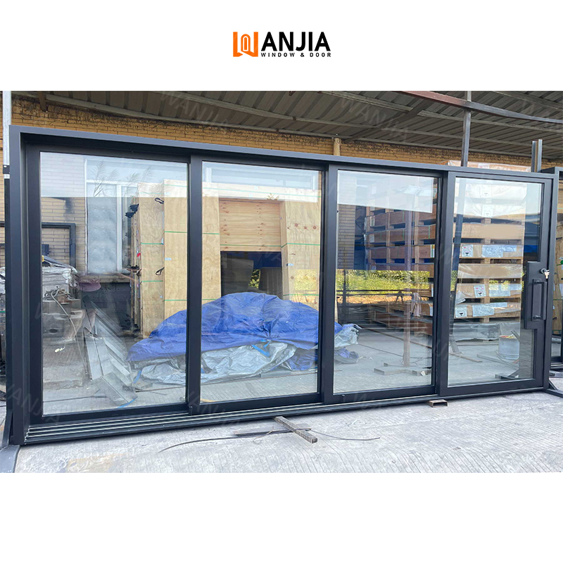 Automatic Outdoor Waterproof Sliding Door Patio Soundproof Double Glazed Door Large Slide Doors