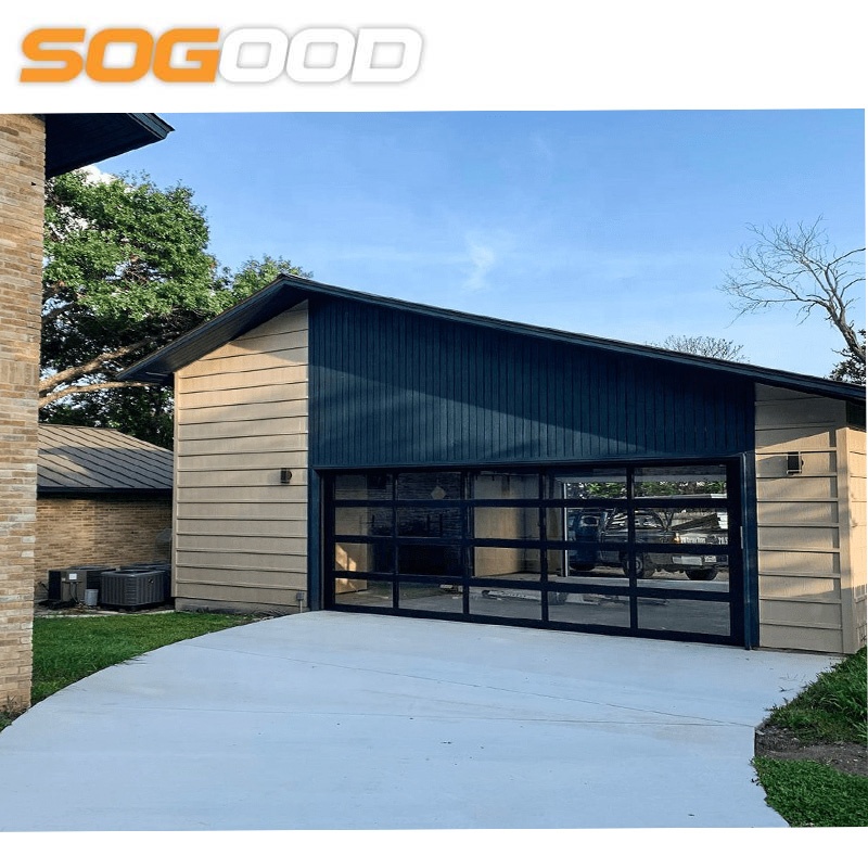 Glass garage door