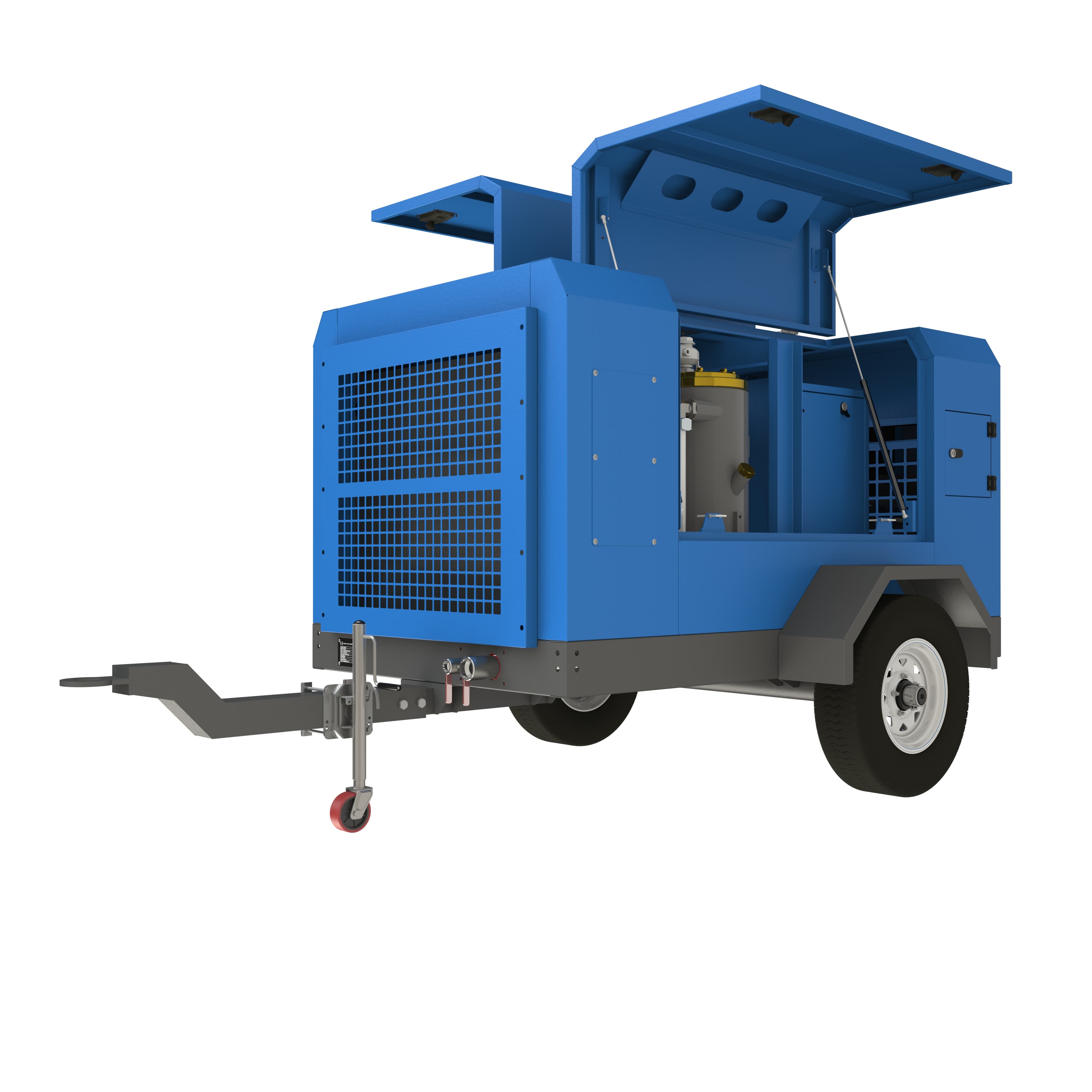 Electric portable screw air compressor, screw air compressor, high reliability strong applicability