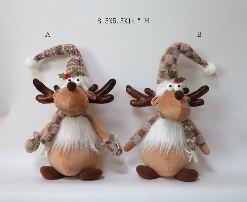 Light Brown Collection Moose Christmas Decoration