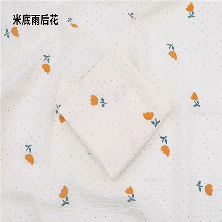 100%cotton double-layer wrinkled fabric