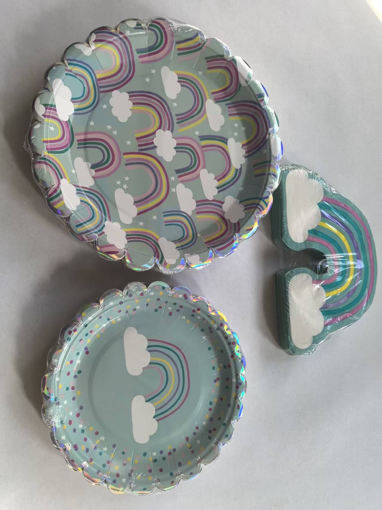 Paper cups, paper plates, paper towels