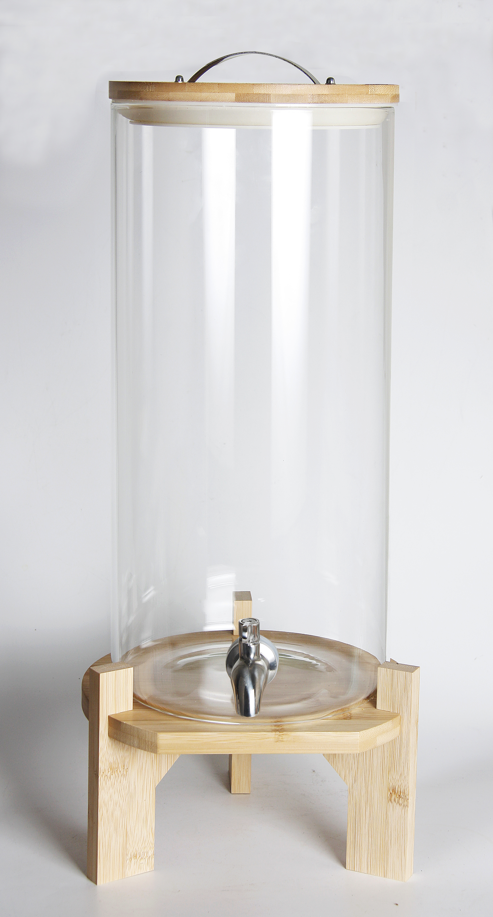 10L borosilicate dispenser， round