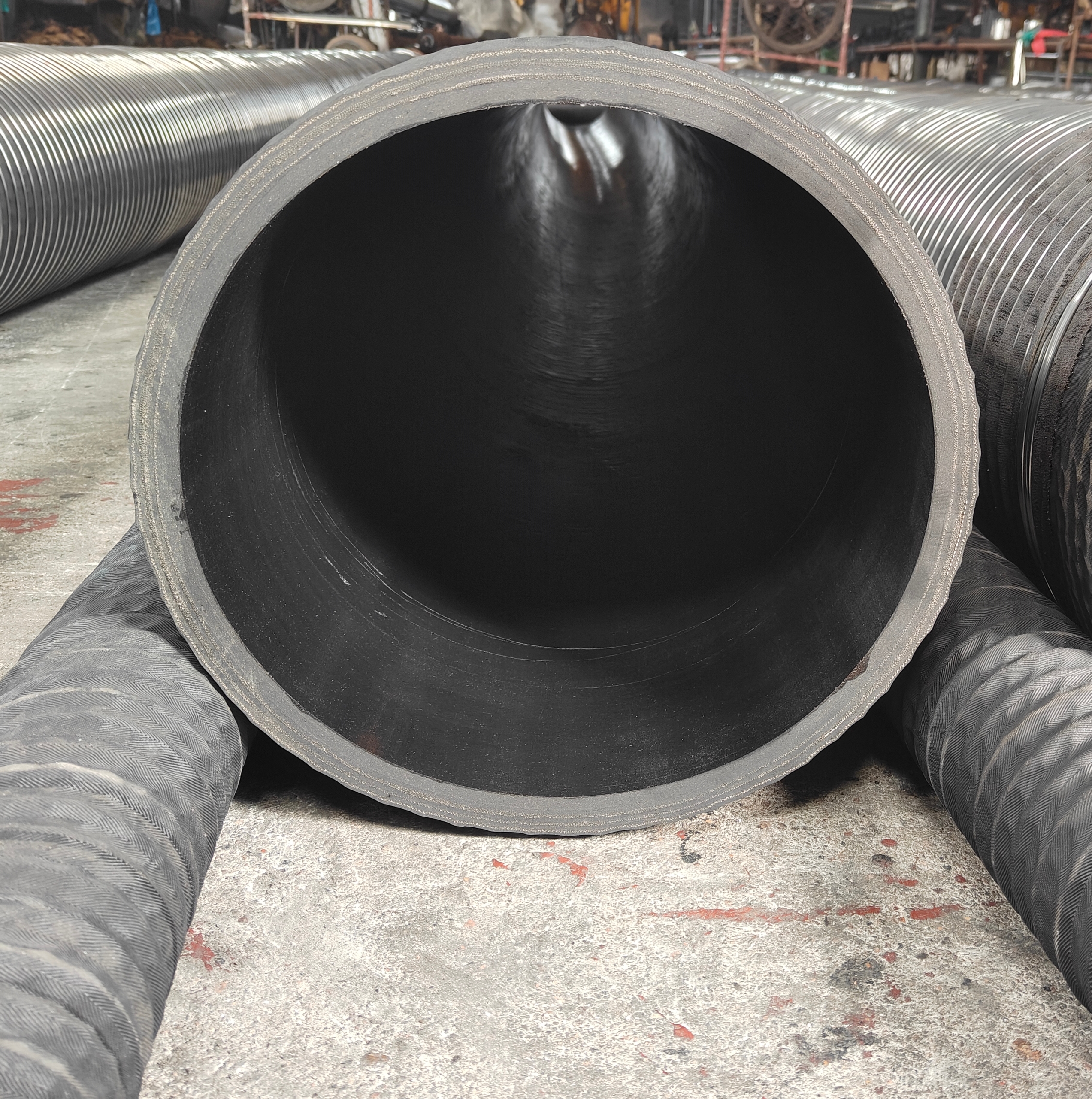 500mmIndustrial large caliber high pressure high wear resistant steel wire winding suction hose