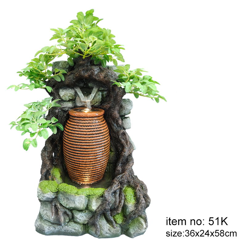 Zhendong Polyresin Fountain Desktop Fountain Indoor Decorative