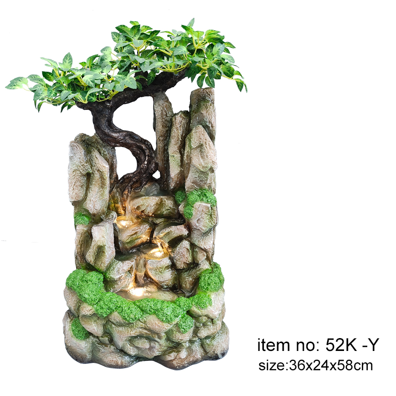 Zhendong Polyresin Fountain Desktop Fountain Indoor Decorative