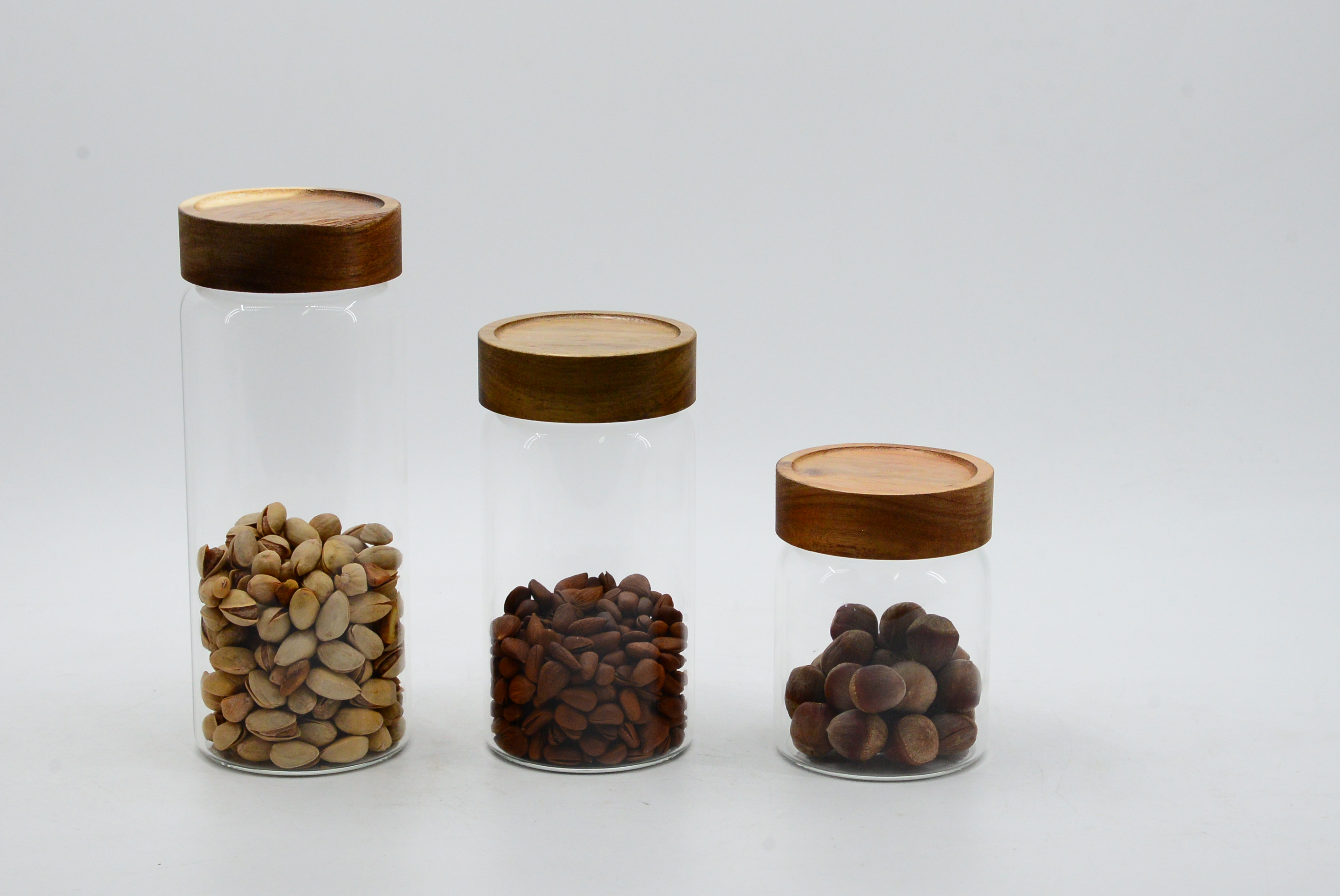 Borosilicate Glass Jar With Acacia Lid