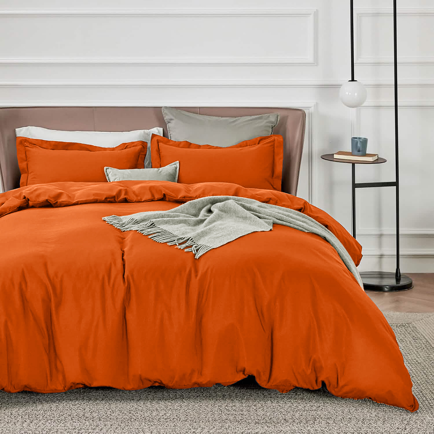 Microfiber duvet cover set