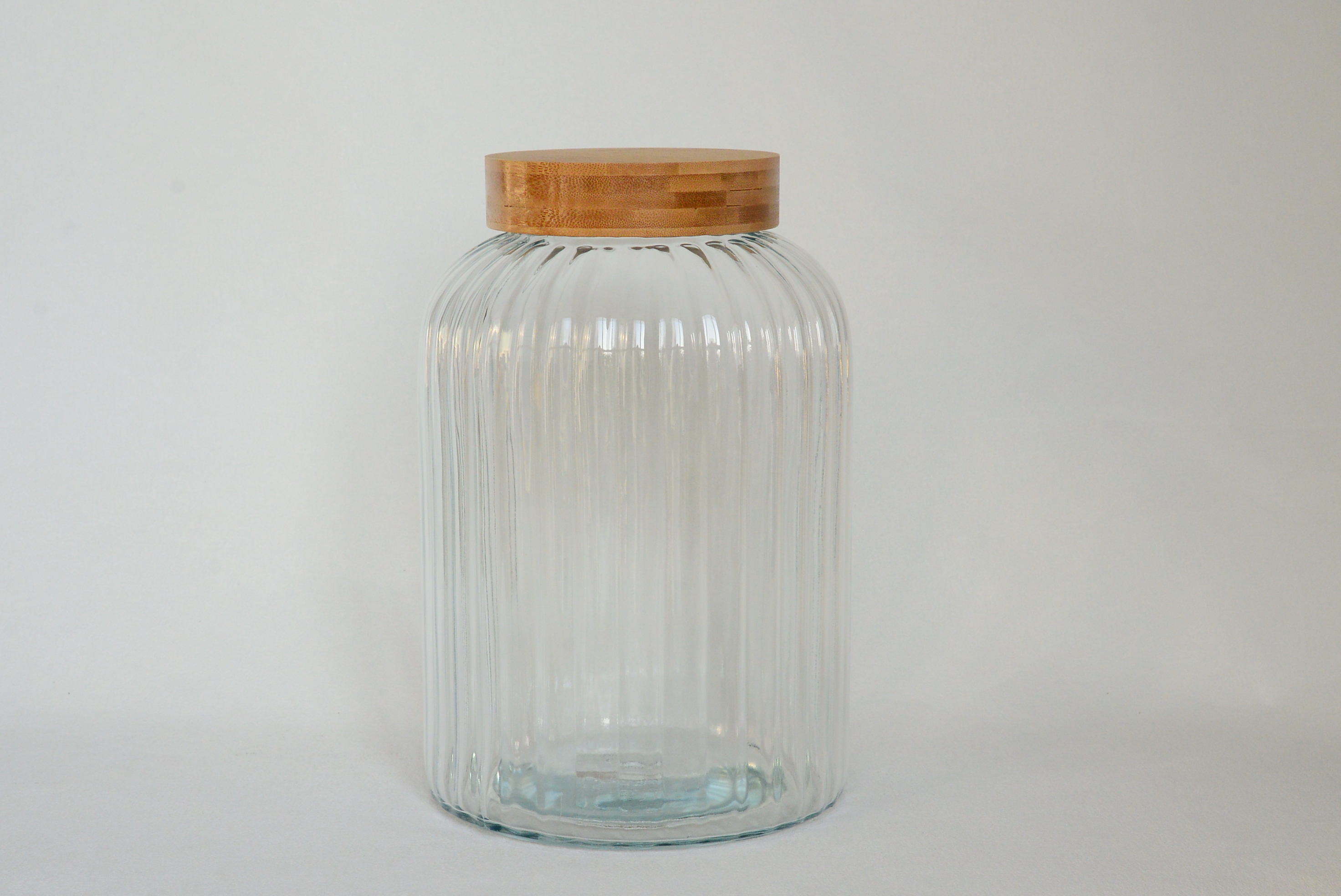 Glass Storage Jar With Bamboo Lid