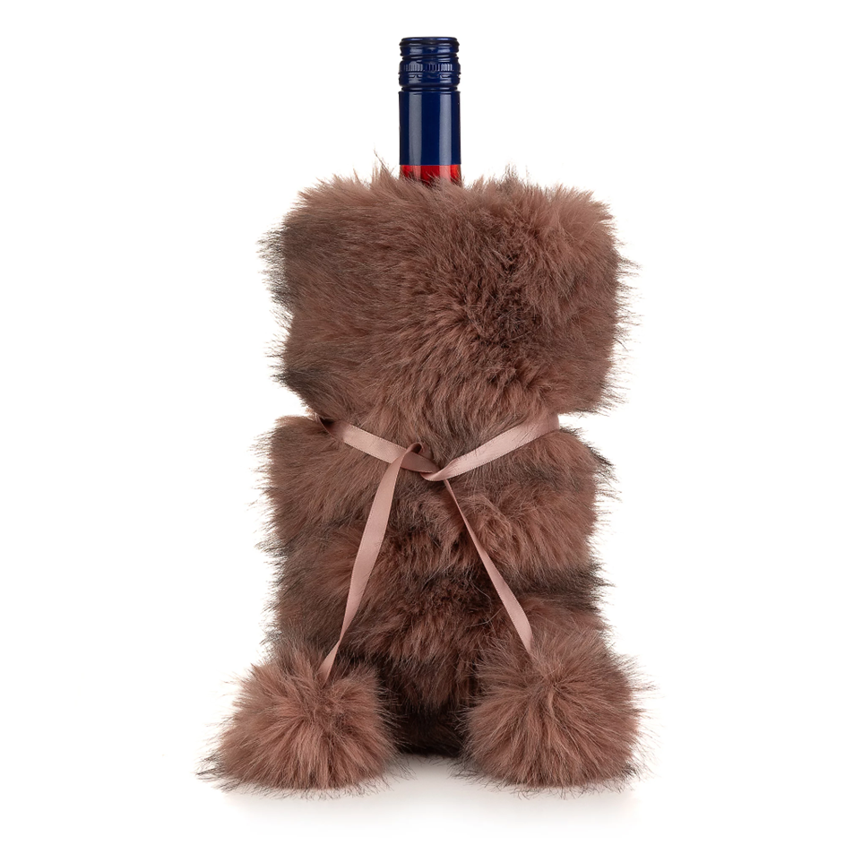 plush red wine insulation cover