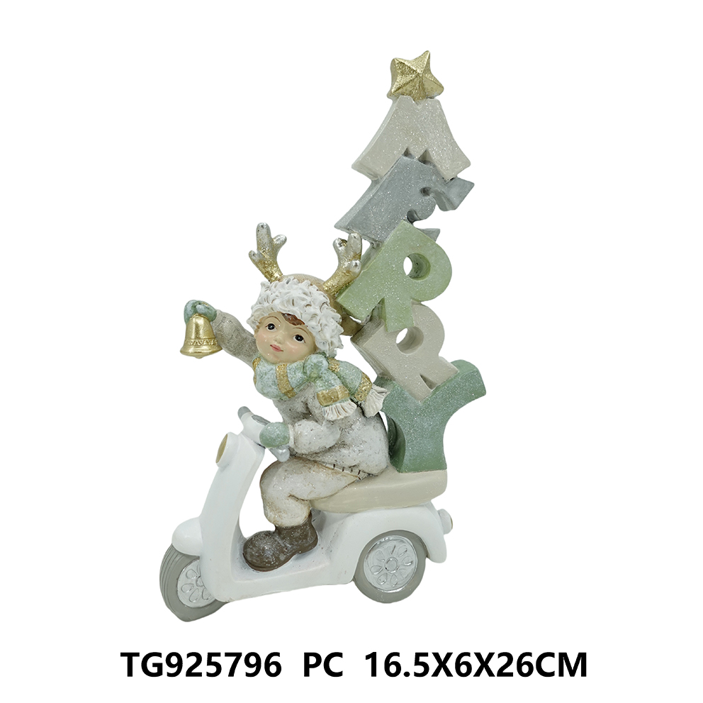 Resin xmas decoration, Xmas kid decoration