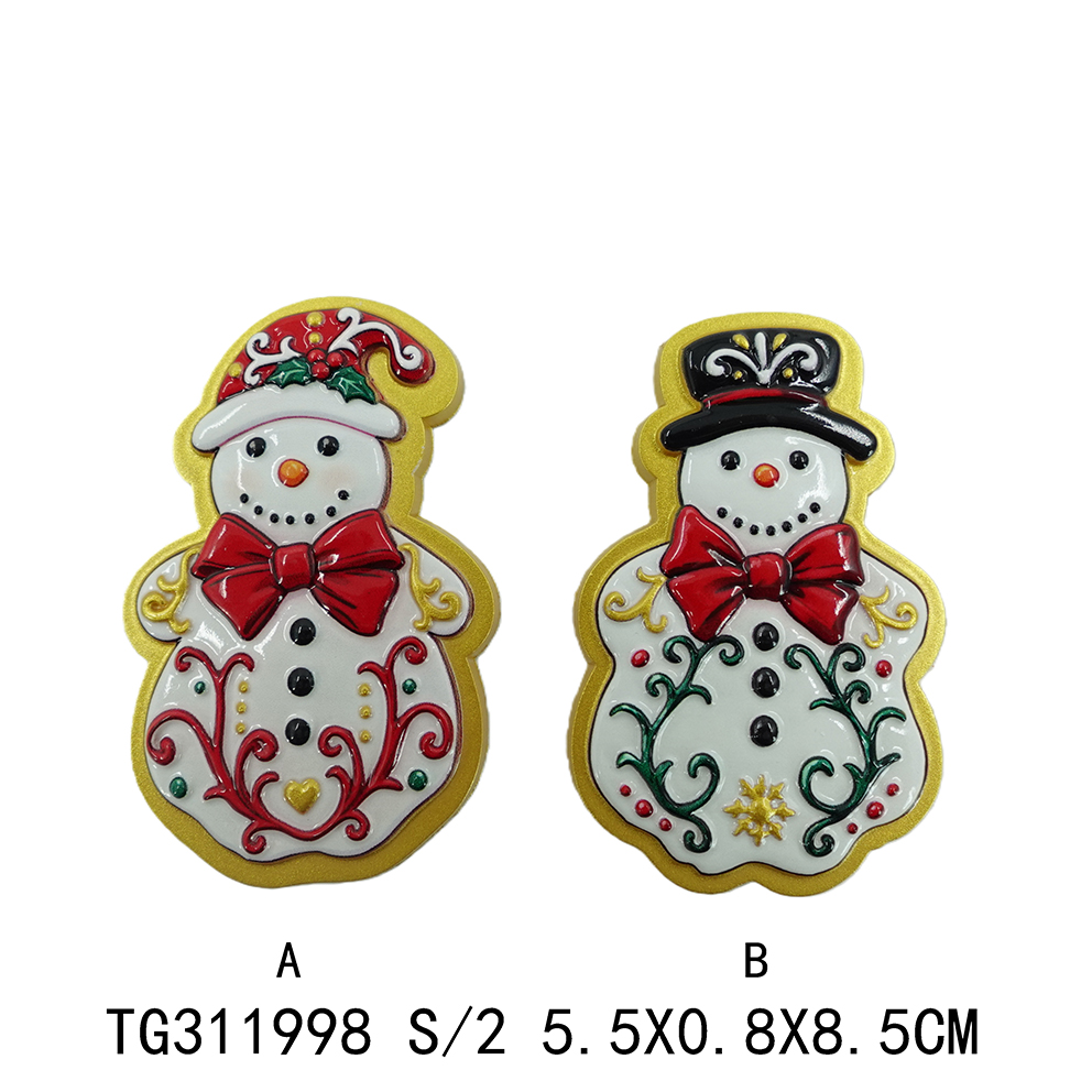 Resin xmas snowman ornament xmas decoration