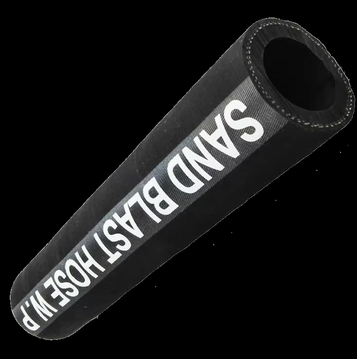 Rubber sand blasting hose