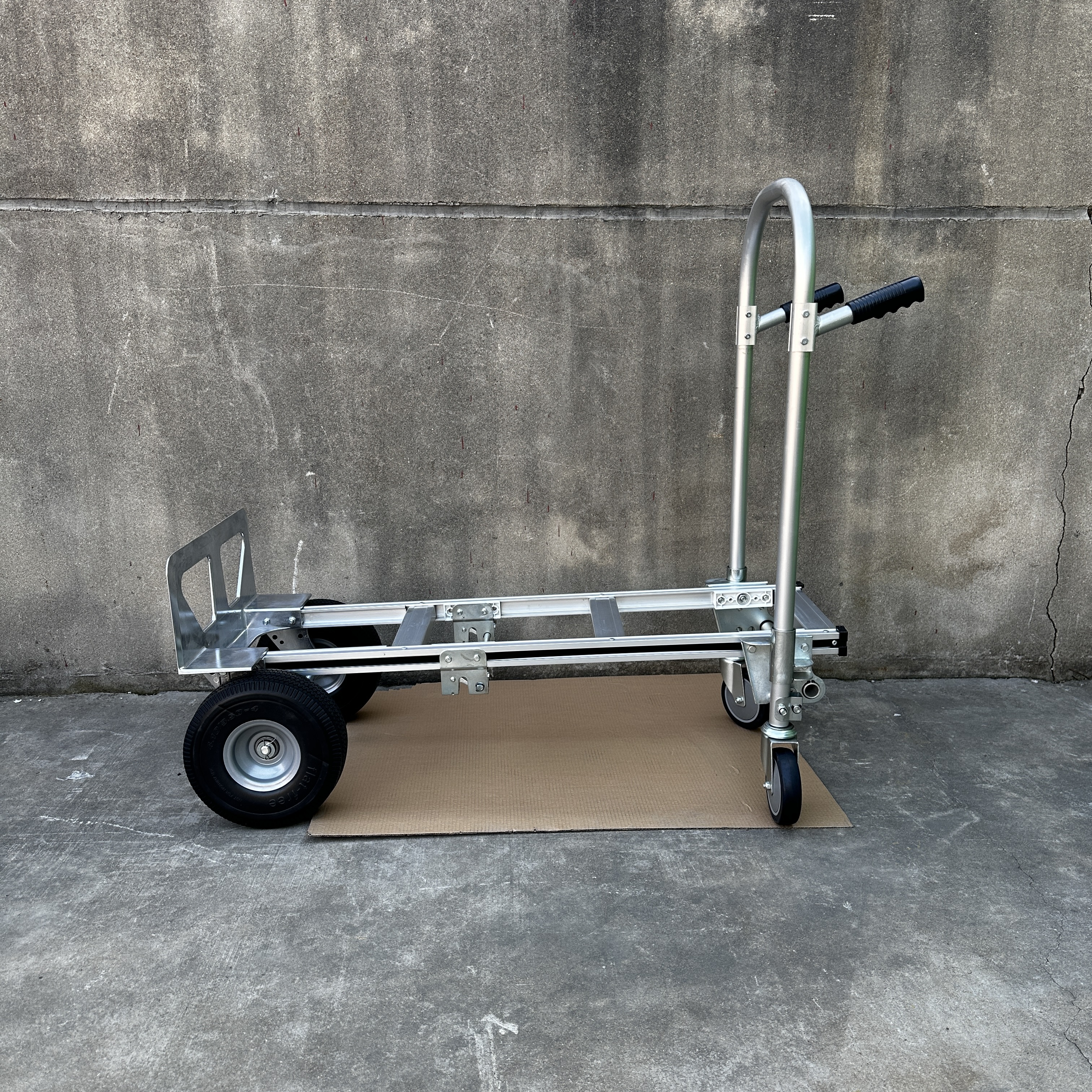 Convertible aluminum hand trolley