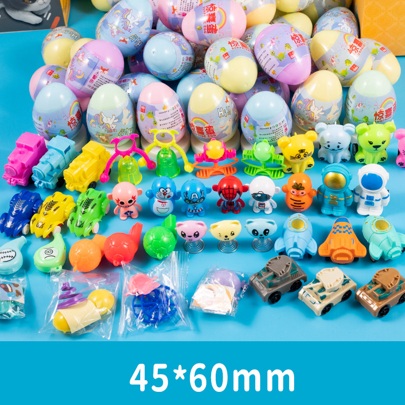 Mini Promotional toy Cheap plastic small toy Capsule twisted egg toy Small assemble Toy