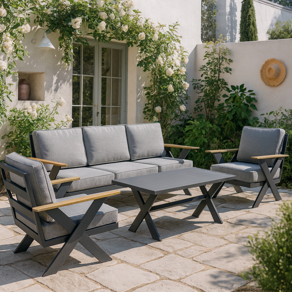 Aluminum sofa set