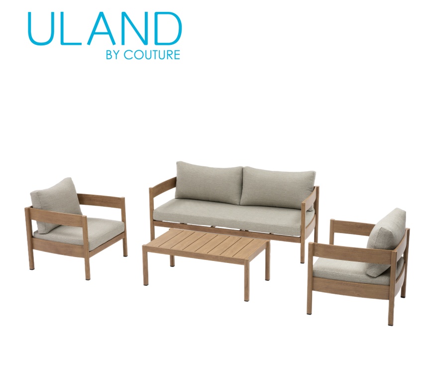 Max Alum sofa 4pcs set（KD)
