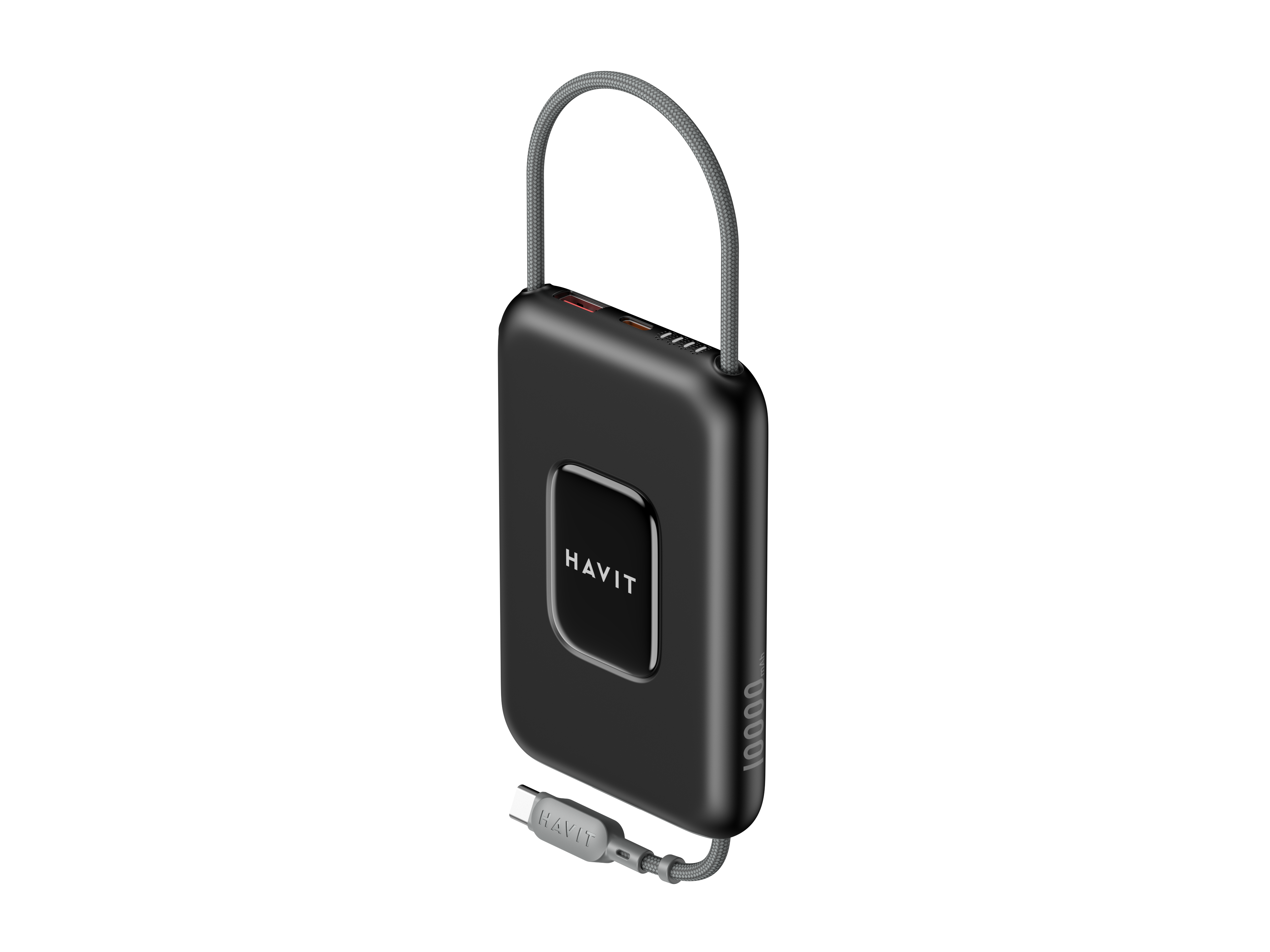 HAVIT PB32Portable Power Bank 10000mAh 3-in-1 Fast Charging with Lightweight Portable Design
