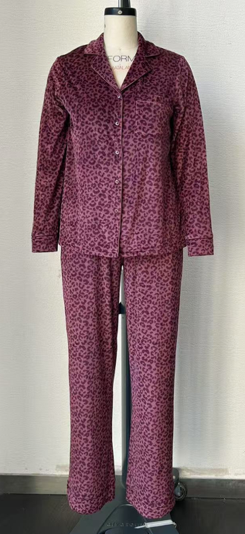 Leopard pajama set