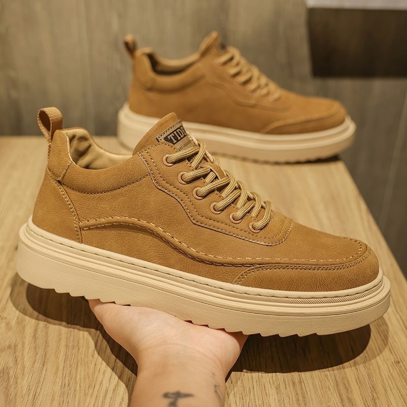 Men's Chunky Sole Sneakers - Fashion Casual Board Shoes