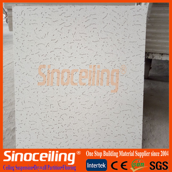 Sound absorbing Mineral Fiber Tile square edge moirsture proof